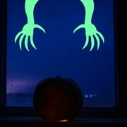 Halloween Glow in The Dark Decorations Weird Eyes Sticker Green Luminous Stars 3D Eyes Wall Decor Ghost Spooky Eyes Window Clings for Kids Halloween Party Supplies